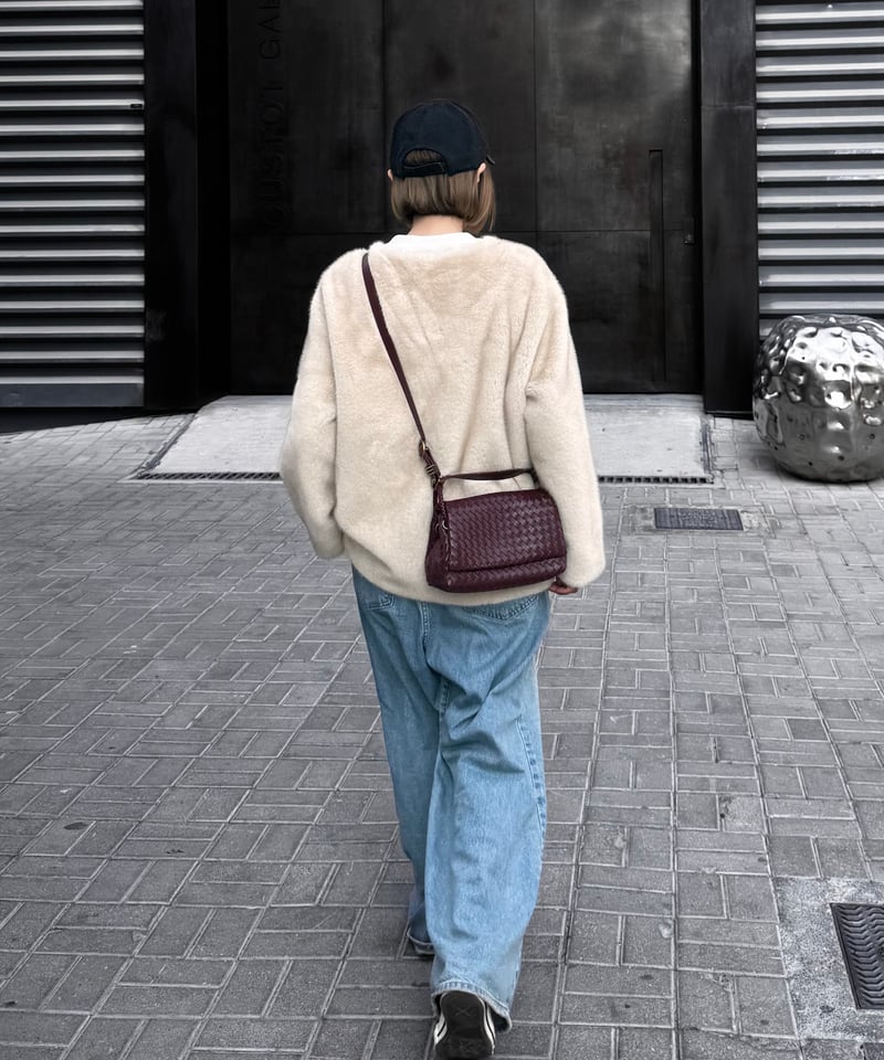 ショルダーバッグ JISTORY LEATHER MESH SHOULDER BAG SYNTHETIC LEATHER MESH SHOULDER BAG / 3color |