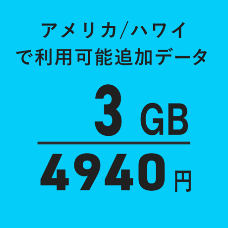 【海外データ】アメリカ・ハワイ3GB