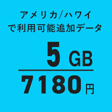 【海外データ】アメリカ・ハワイ5GB