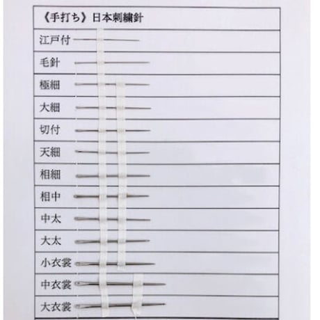 ［毛針］手打ち日本刺繍針（太さ0.25mm、長さ27.0mm）