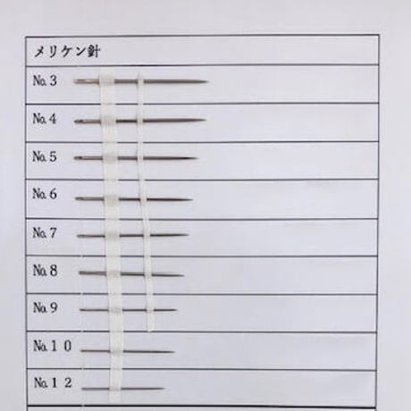 ［7号］メリケン針（太さ0.71mm、長さ30.3mm）