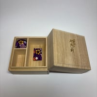 宝石箱型お裁縫箱　紫系