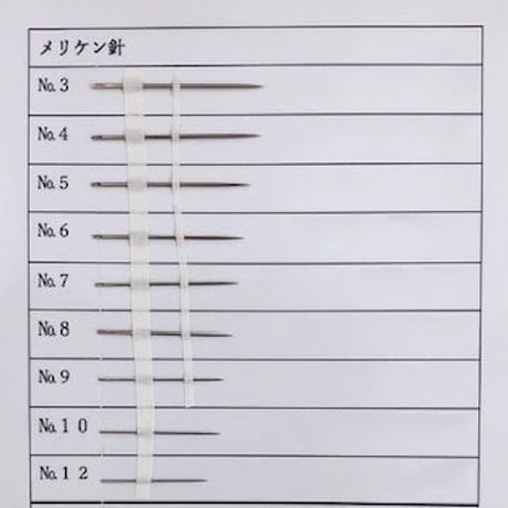 ［6号］メリケン針（太さ0.76mm、長さ31.8mm）