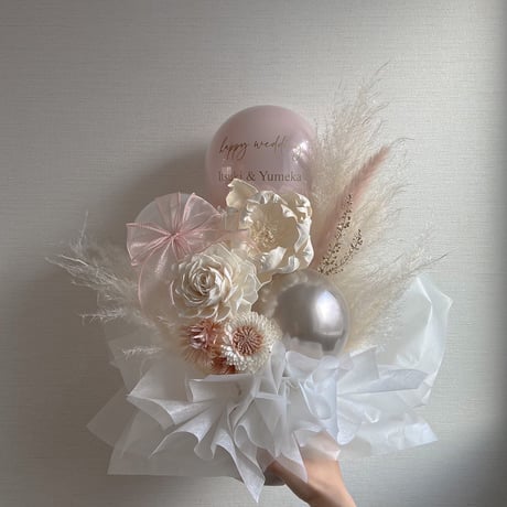 white × pink princess arrange