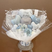 smoky blue message arrange