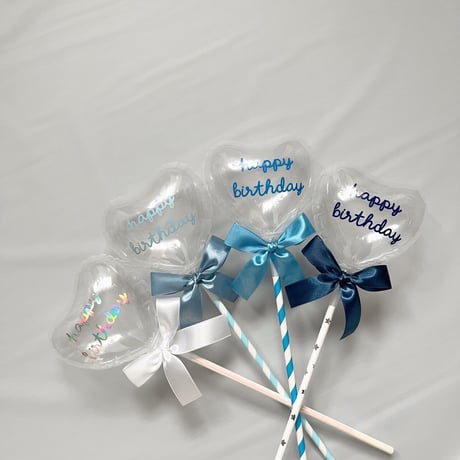 "推しのいる生活”　clear stick balloon