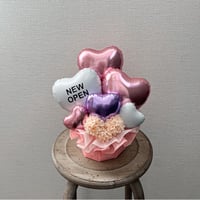ハートbirthday　ピンク