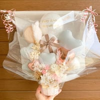 fluffy rose gold arrange