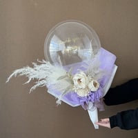 Big clear balloon bouquet
