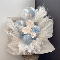 smoky blue luxury arrange