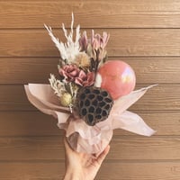 smoky pink ドライフラワーarrange