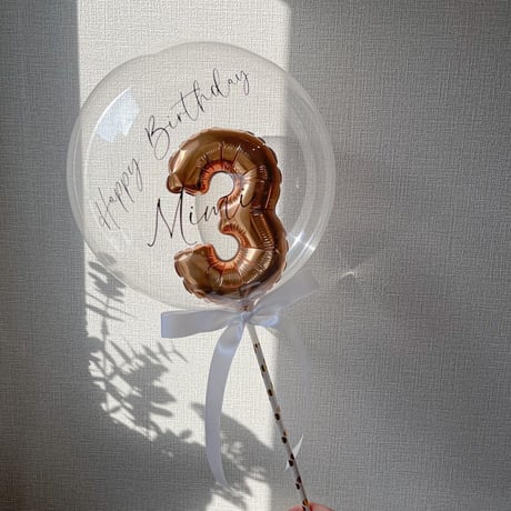 number in balloon
