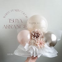 White peach color ”TSUYA” arrange