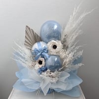 Ice blue×white peony arrange