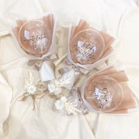 kasumi in balloon ミニブーケ　~beige~