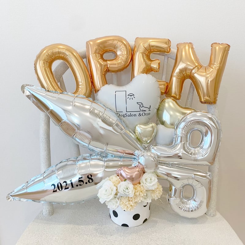 ハサミバルーンアレンジ | abuku balloon