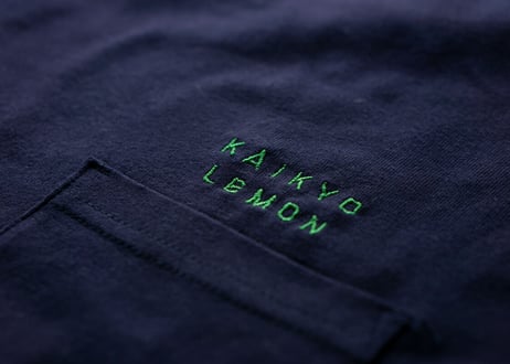 海峡レモン ロゴTシャツ（刺繍）