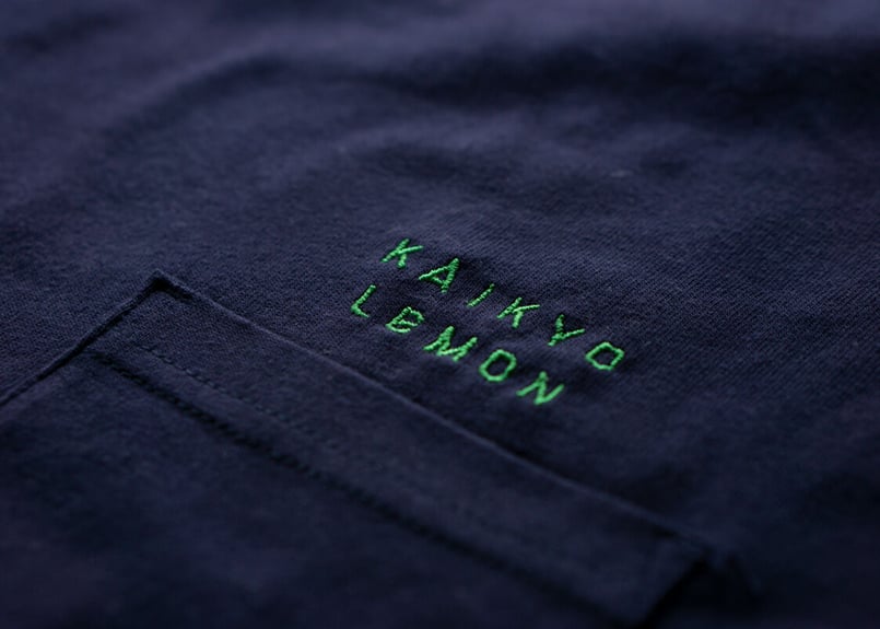 海峡レモン ロゴTシャツ（刺繍） | 海峡レモン