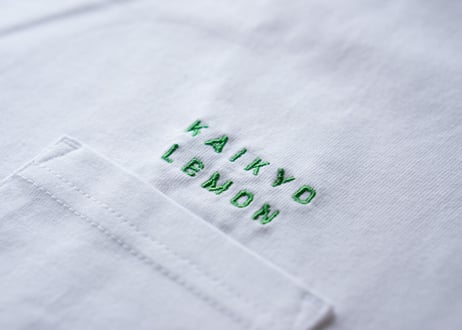 海峡レモン ロゴTシャツ（刺繍）