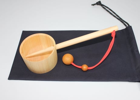 マイひしゃく手水日和（橙）＋専用巾着袋（1袋）セット ・・・ 巾着袋（4色から1色）選択