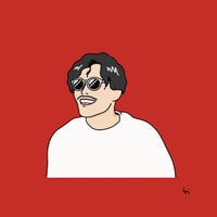 Sns Logo Sticker 「Red」