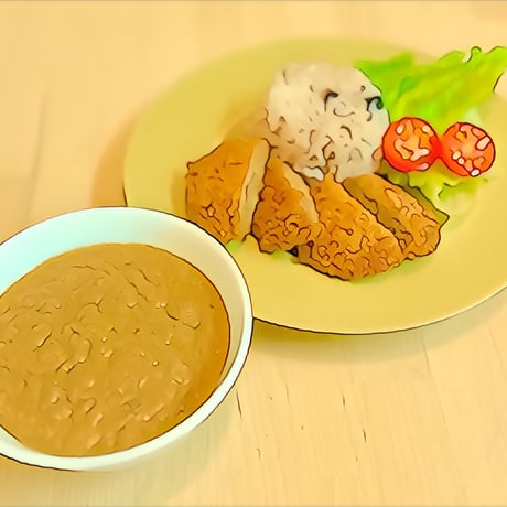 青唐辛子香る ひよこ豆のコルマ風カリー