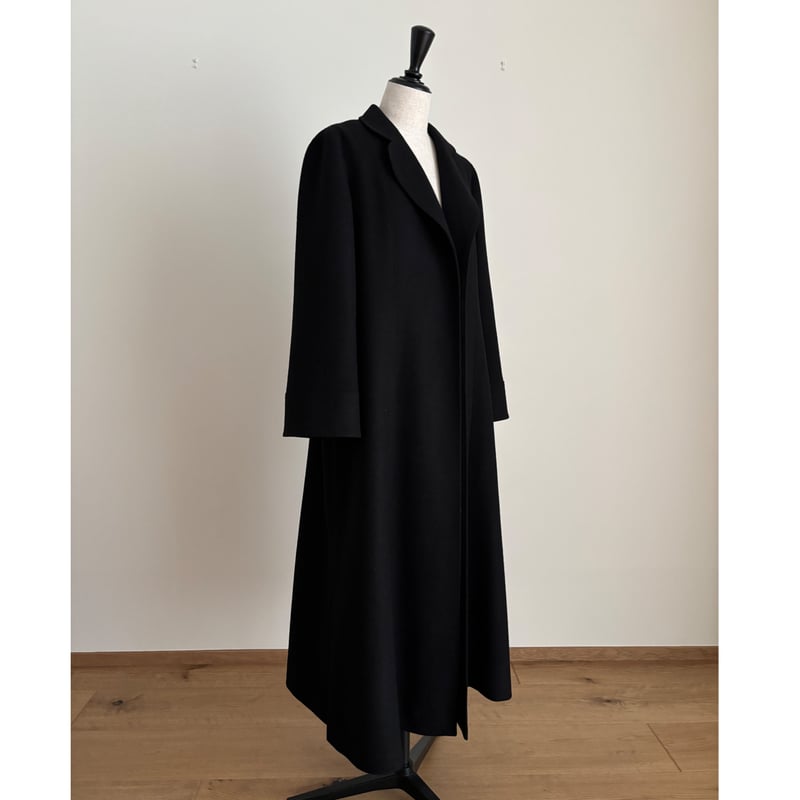 ロロピアーナ PEONY 100%カシミヤ ロングコート ブラック ハンドメイド カシミヤロングコート | Magnolia collection