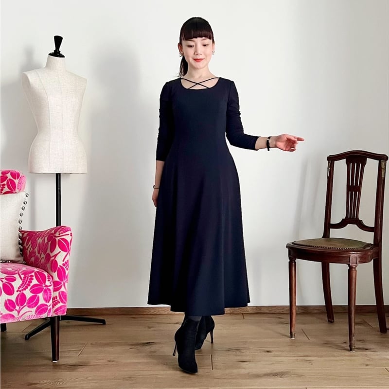 ジャージー長袖ワンピース | Magnolia collection