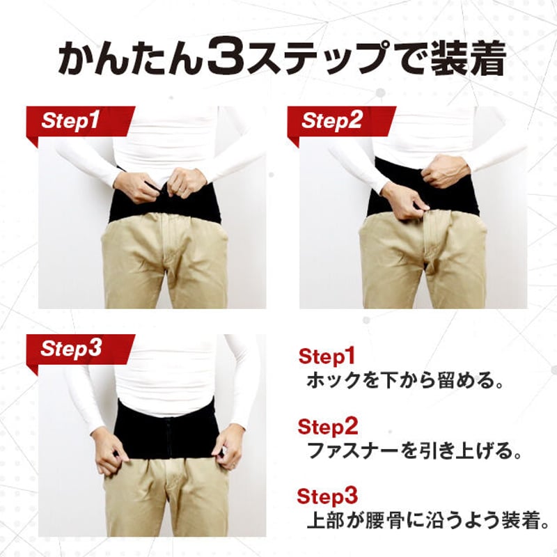 アシストベルト『ラクニナール』バネの力で腰の負担を軽減 腰