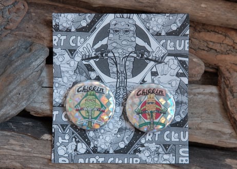 Sparkling * WASABI * PIN-BACK BUTTONS