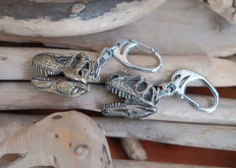 Dinosaur / Head key chain