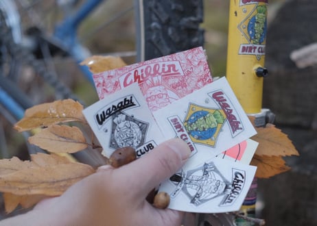 WASABI DIRT CLUB / 2PC  STICKER PACK