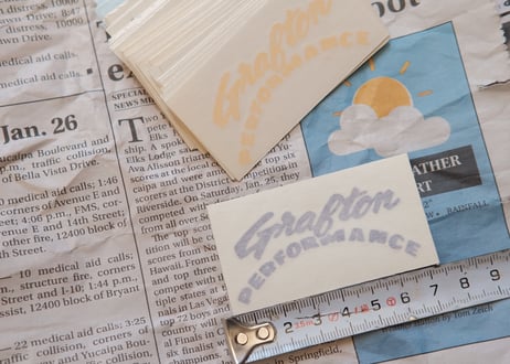 GRAFTON PERFORMANCE / die cut sticker