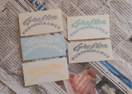 GRAFTON PERFORMANCE / die cut sticker