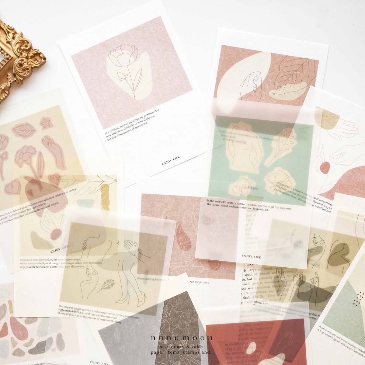 24〖complete set〗オリジナル両面コラージュシート デザインペーパー