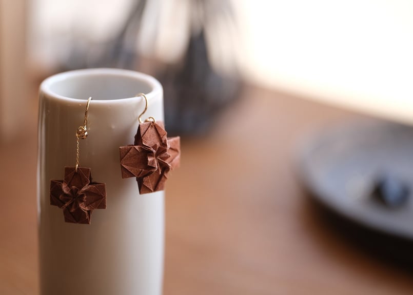 cross柿渋 ピアス or イヤリング | ORITO SHOP Online