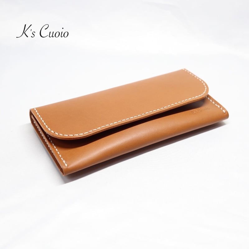 ヌメ革 お札ケース（キャメル色）【送料無料】 | K's Cuoio