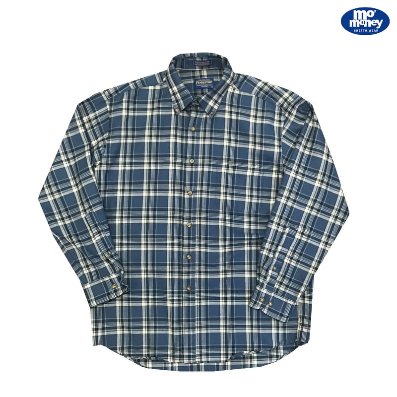 Sir Pendleton》Button Down Check Shirts / Navy
