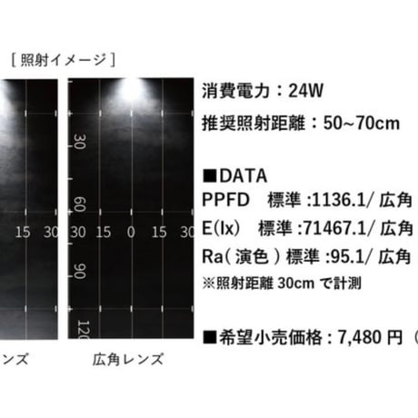 Helios  Green LED  HG24  植物育成LEDライト ブラック MC新型 2個セット