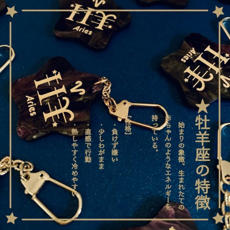 星YourSignキーホルダー