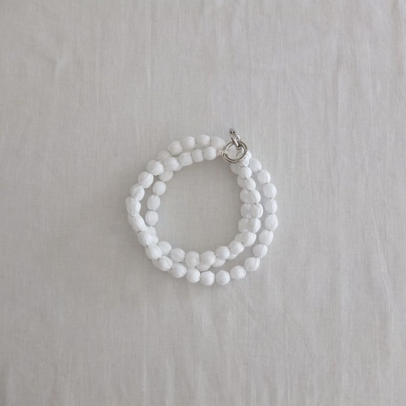 White cotton ball strap | yoep