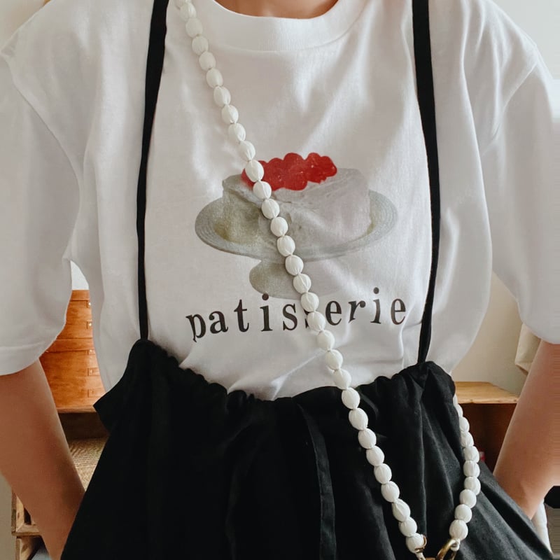 White cotton ball strap 携帯ストラップ　yoep White cotton ball strap | yoep