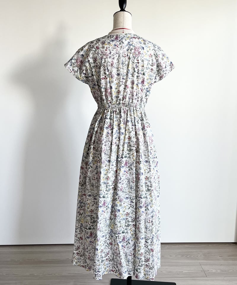 リバティ　カシュクールワンピース　授乳服 リバティ カシュクールワンピース 授乳服 授乳ワンピース