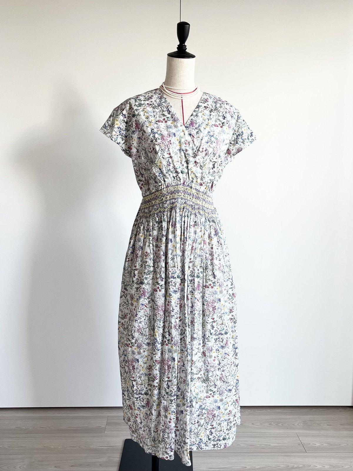 リバティ　カシュクールワンピース　授乳服 授乳ワンピース（カシュクール） | 《appure》リバティ