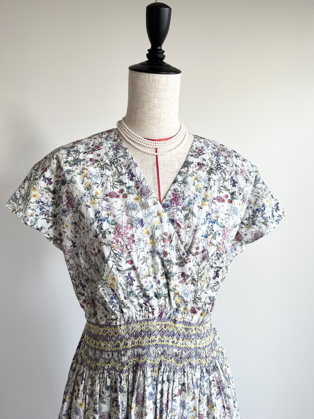 リバティ　カシュクールワンピース　授乳服 授乳ワンピース（カシュクール） | 《appure》リバティ