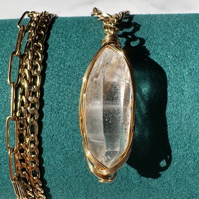 レムリアン水晶のネックレス！レムリアの記憶！すっごいパワー！特別な