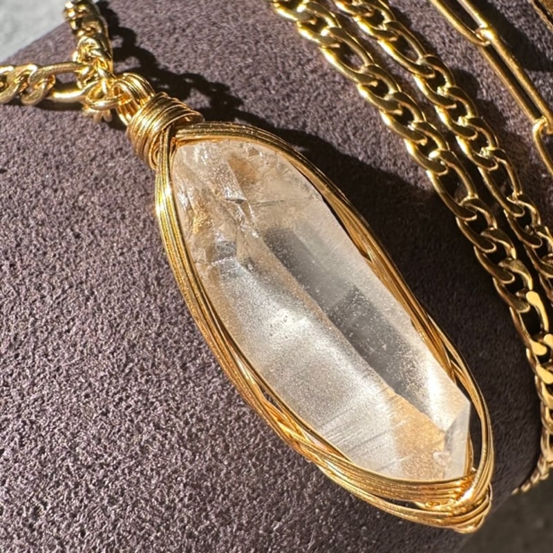 レムリアンシード水晶原石 ネックレス | F, Stone & E.O