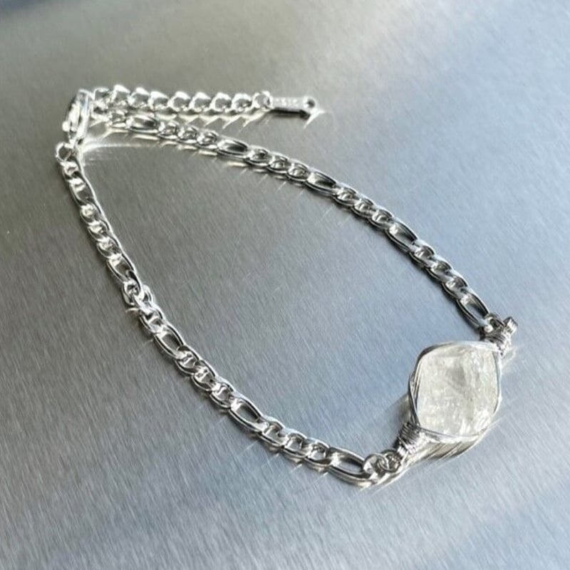 願いが叶う　希少なフェナカイト クリスタル ブレスレット 願いが叶う 希少なフェナカイト クリスタル ブレスレット