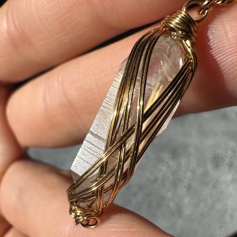 レムリアン水晶のネックレス！レムリアの記憶！すっごいパワー！特別な石！ レムリアン水晶のネックレス！レムリアの記憶！すっごいパワー！特別な