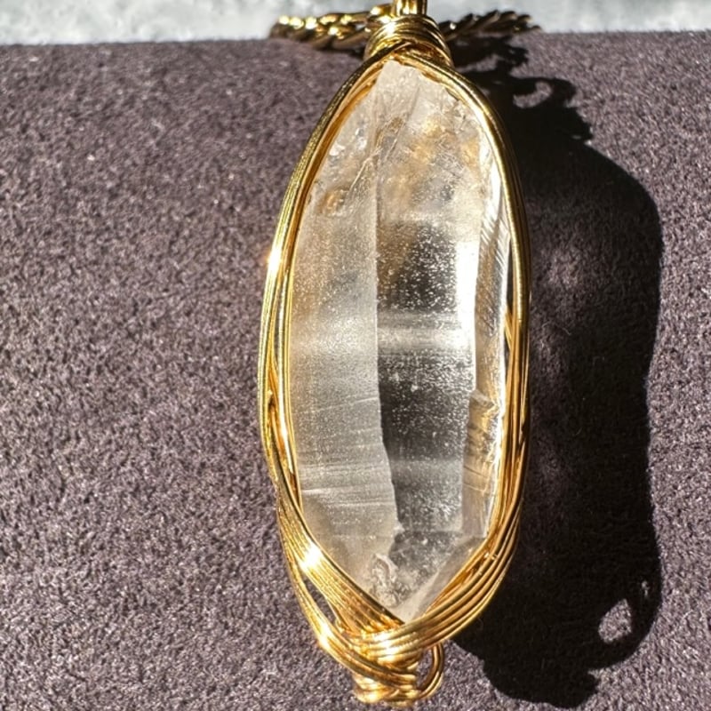 レムリアン水晶のネックレス！レムリアの記憶！すっごいパワー！特別な石！ レムリアンシード水晶原石 ネックレス | F, Stone & E.O